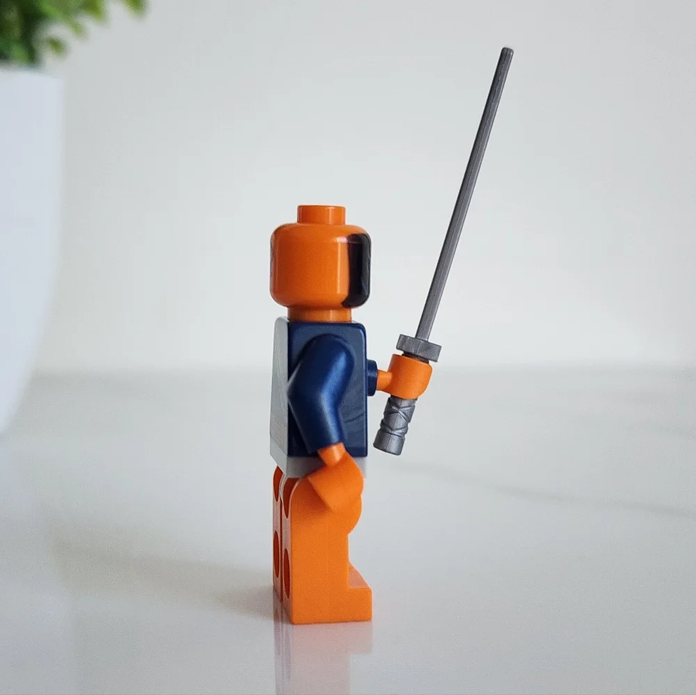 🧡 Rare LEGO DC Deathstroke Minifigure sh163 Super Heroes W/Accessories Sword 🖤